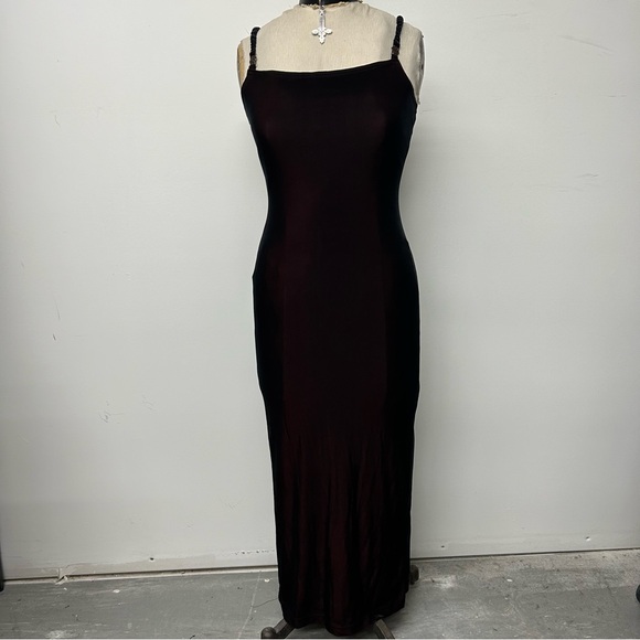 Heart Moon Star Dresses & Skirts - 90s two-tone velour floor-length gown 🥀